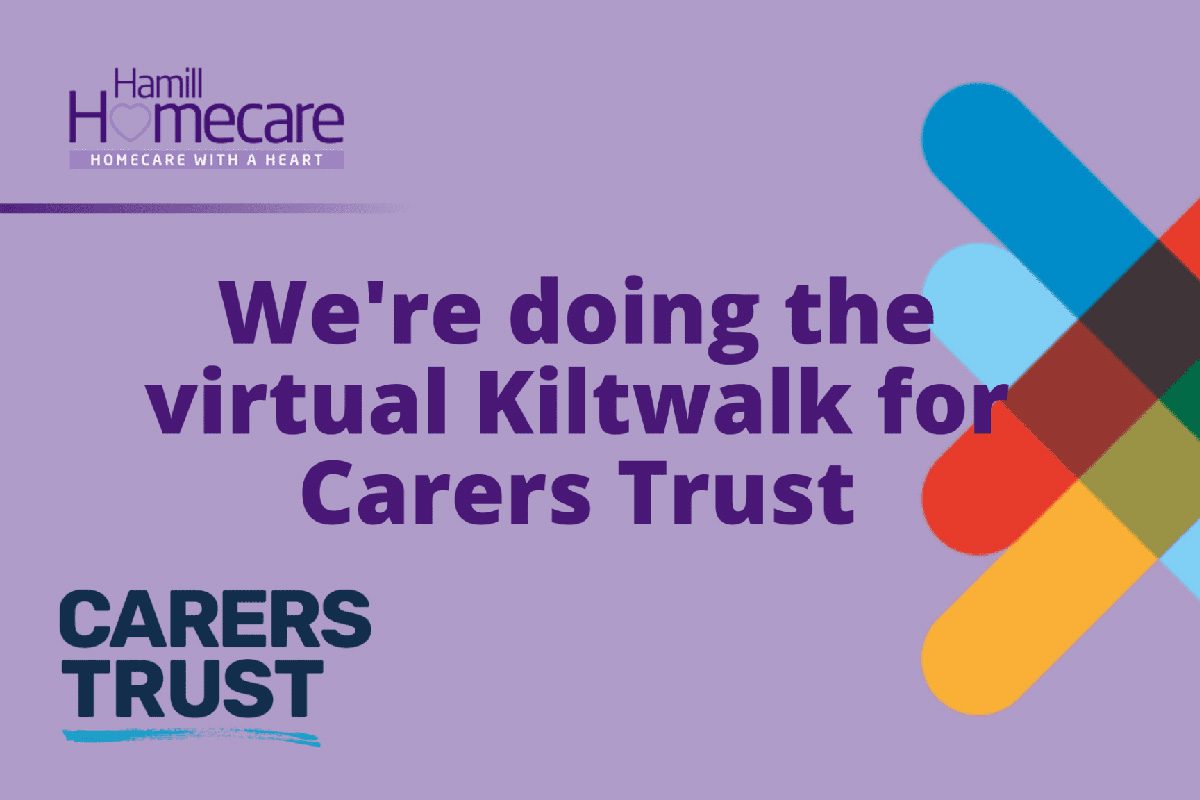We’re taking part in the Virtual Kiltwalk to raise funds for the Carers Trust